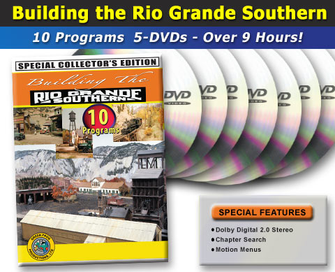 Building the Rio Grande Southern On3 - 10 Programs - 5 Discs - 9+ Hours DVD