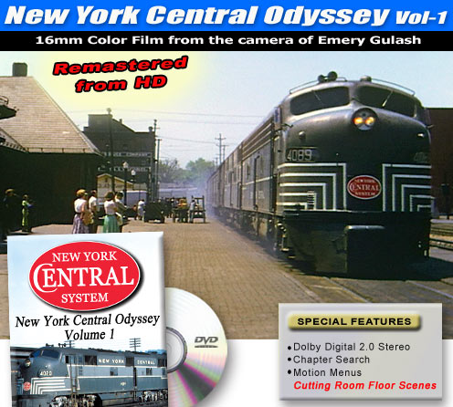 New York Central System New Central Odyssey Volume 1 Emery Gulash DVD