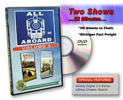 All Aboard Vol 5 Norfolk Southern Atlanta to Chattanooga & Michigan Fast Freight DVD