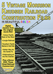 5 Vintage Morrison Knudsen Railroad Construction Films 6-DVD Set